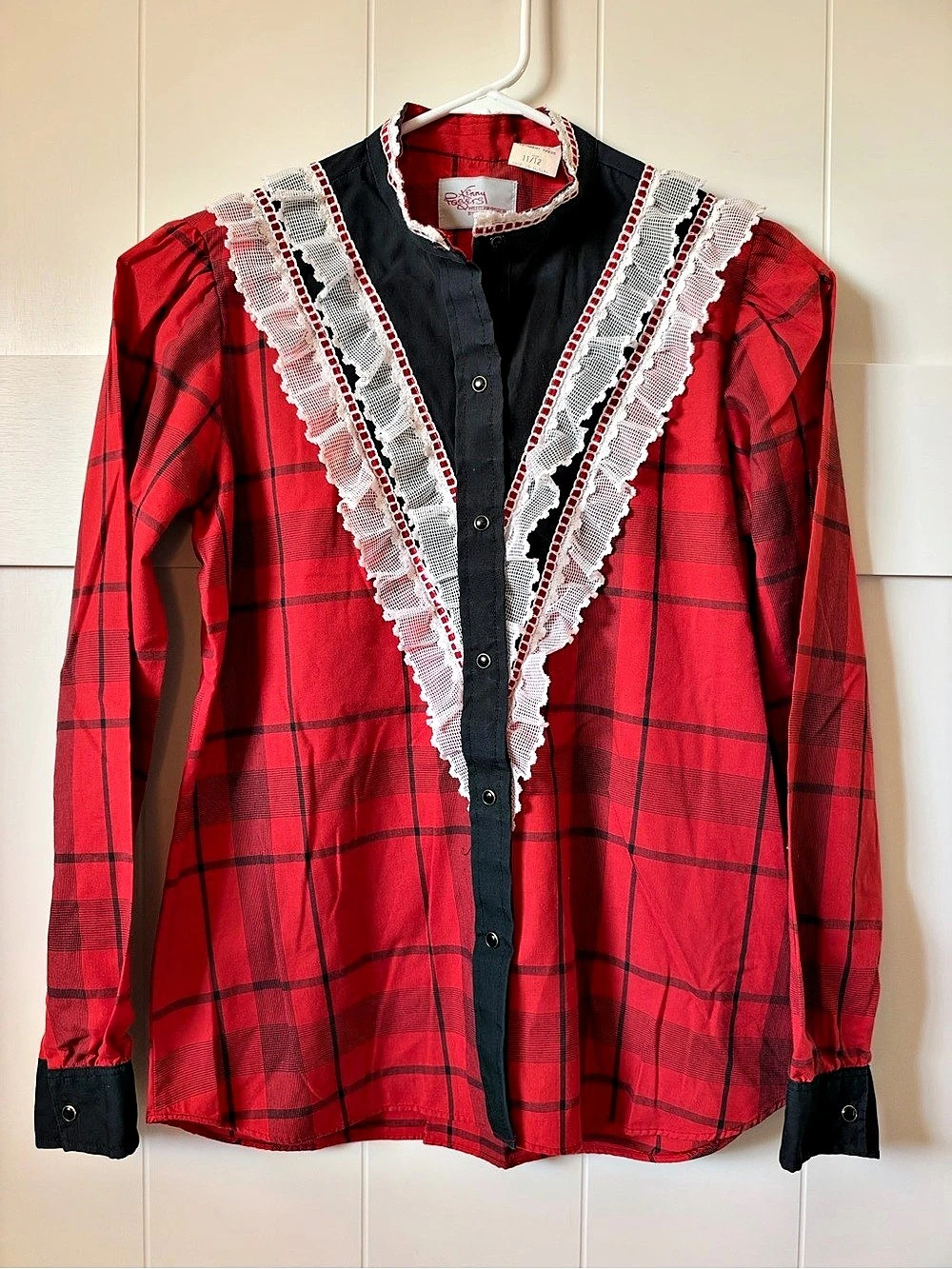 Vintage 80s Kenny Rogers Karman Western Prairie Blouse